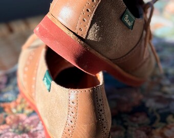 Vintage G.H. Bass “saddles & Bucks” Saddle Shoes | Tan Suede  display picture 1