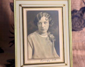 Vintage Sepia Portrait Art Deco Gold Picture Frame Antique Style Photo Gallery Wall Decor