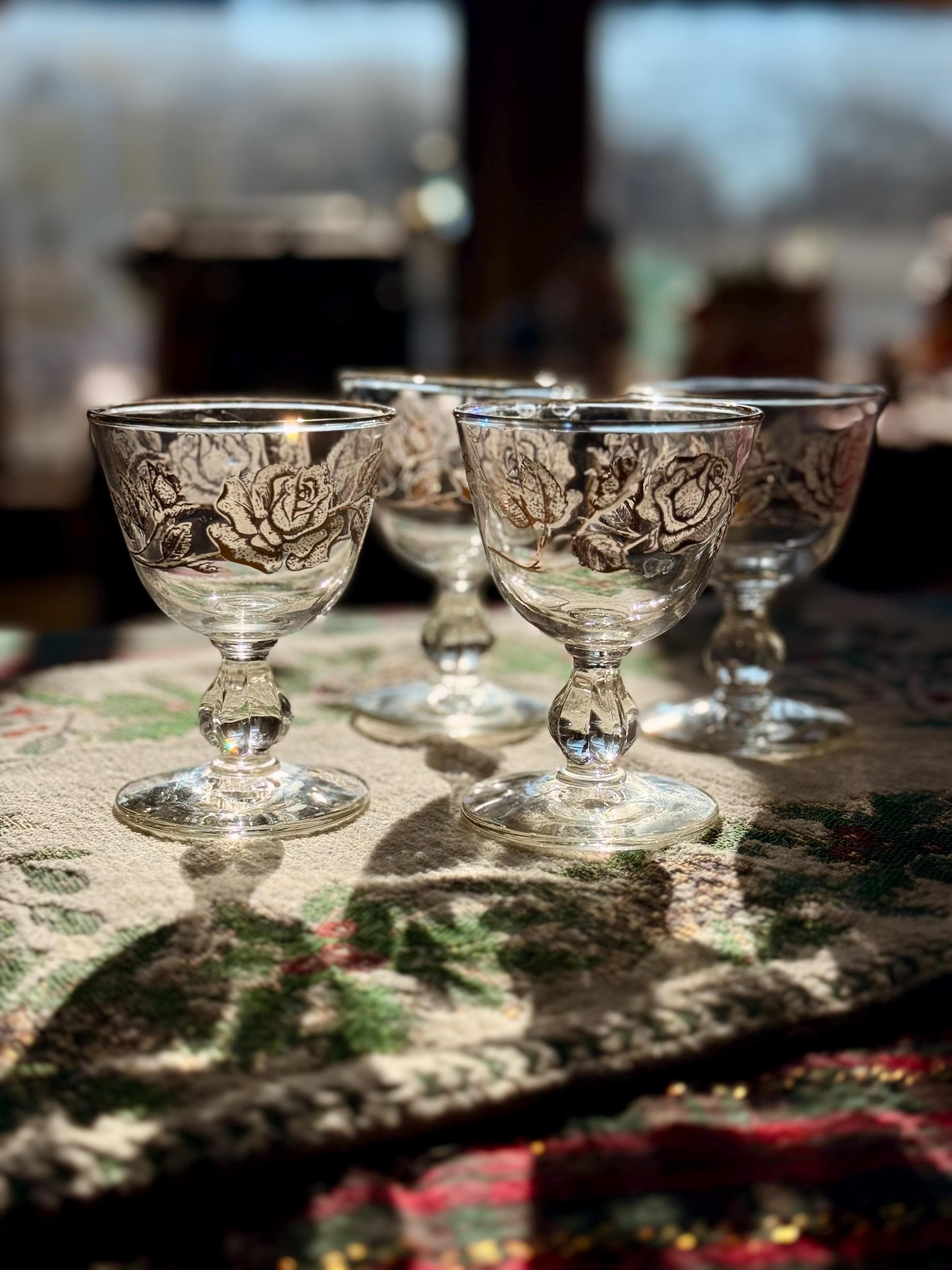 Libbey Rose Glasses - Etsy