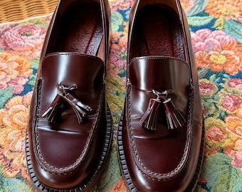 Vintage Eddie Bauer Italian Leather Tassel Loafers Womens Shoe Size 7/8