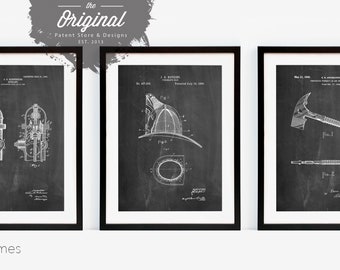 Firefighter Wall Art Etsy