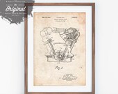 Internal Combustion Engine Poster, Car Part Art, Tank Engine, Henry Ford, PP0844