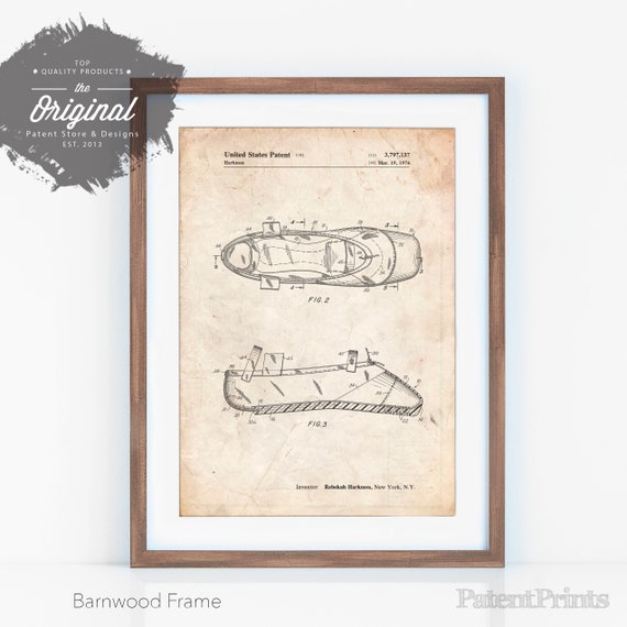 Ballet Slipper Patent Poster Ballerina Gift Dance Studio Etsy