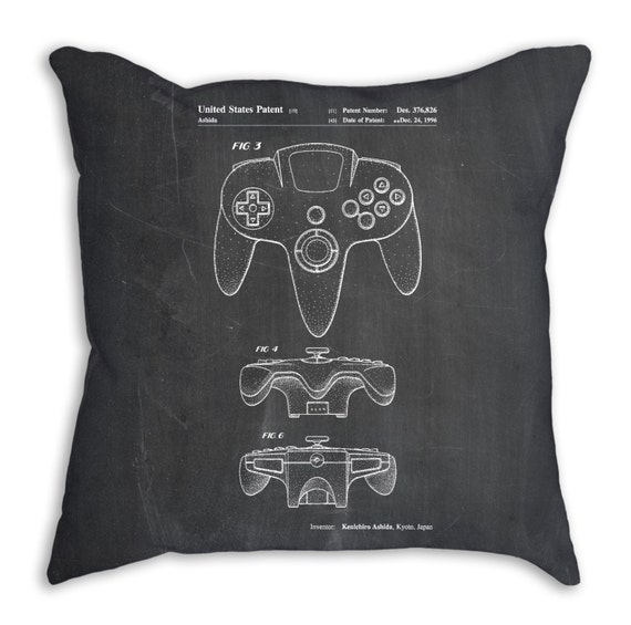 Nintendo 64 Controller Pillow Game Room Decor Nintendo Etsy