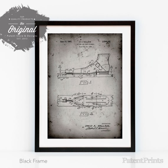 Vintage Ski S 1939 Patent Poster Mountain Home Decor Etsy