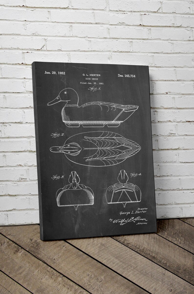 Duck Decoy Canvas Art Canvas Wall Decor Duck Hunting Etsy