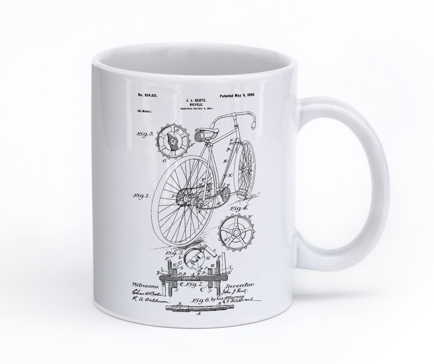 Bicycle Mug Bicycle Coffee Mug Cyclist Gift Bike Art Etsy