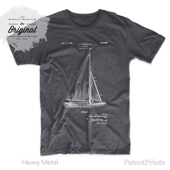Herreshoff Gamecock Sailboat Patent Shirt Sailing Shirt | Etsy