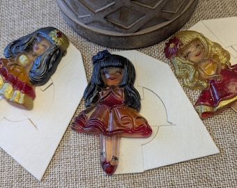 Hand Painted Flower Girl Collectables