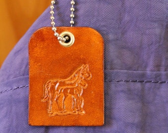 Leather Bag Charm Purse Charm Horse Birthday Gifts For Her