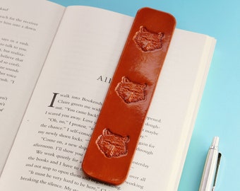 Leather Bookmark Wolf Bookmark Wolf Head Bookmark Gifts For Him And Her