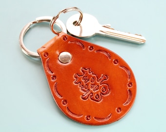 Leather Keychain Chinese Symbol Happiness Leather Keyring Chinese Themed Gifts For Him And Her Chinese New Year Gift Leather Key Fob