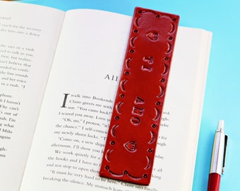 Ti Amo Bookmark Leather Bookmark, Italian Gift, Romantic Gift, I Love You Bookmark Boyfriend Gift, Couples Gift 3rd Anniversary Gift 9th