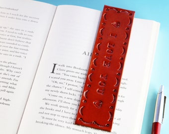 Leather Bookmark I Love You Bookmark, Romantic 3rd Anniversary Gift For Him And Her, 9th Leather Anniversary Gift For Husband Wife Book Mark