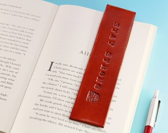 Stay Strong Bookmark, Handmade Leather Bookmark, Stay Strong Gift For Friend, Leather Gift For Sister, Leather Bookmarker, Best Friend Gift