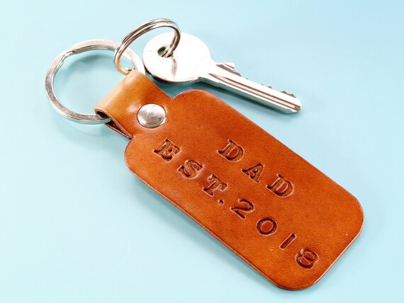 Personalised Photo Engraved Premium Keyrings Keychain Fathers Day Gift