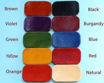 Alternative Colour Request Only For Customised Tina's Leather Crafts Gift Orders, Choice Of Various Colours For Your Order On Request