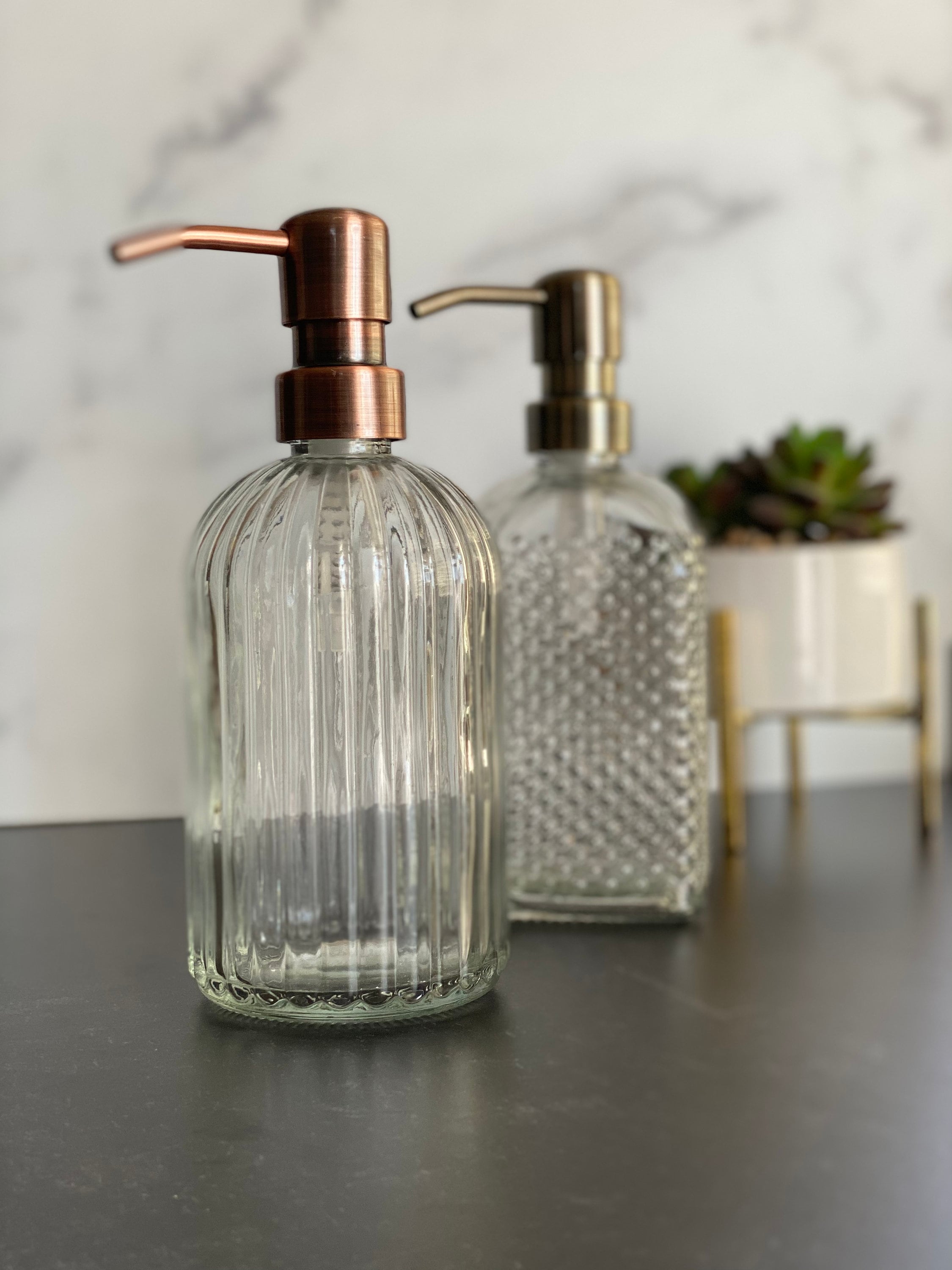 Vintage Glass 14 oz Soap Dispenser Glass Apothecary Etsy