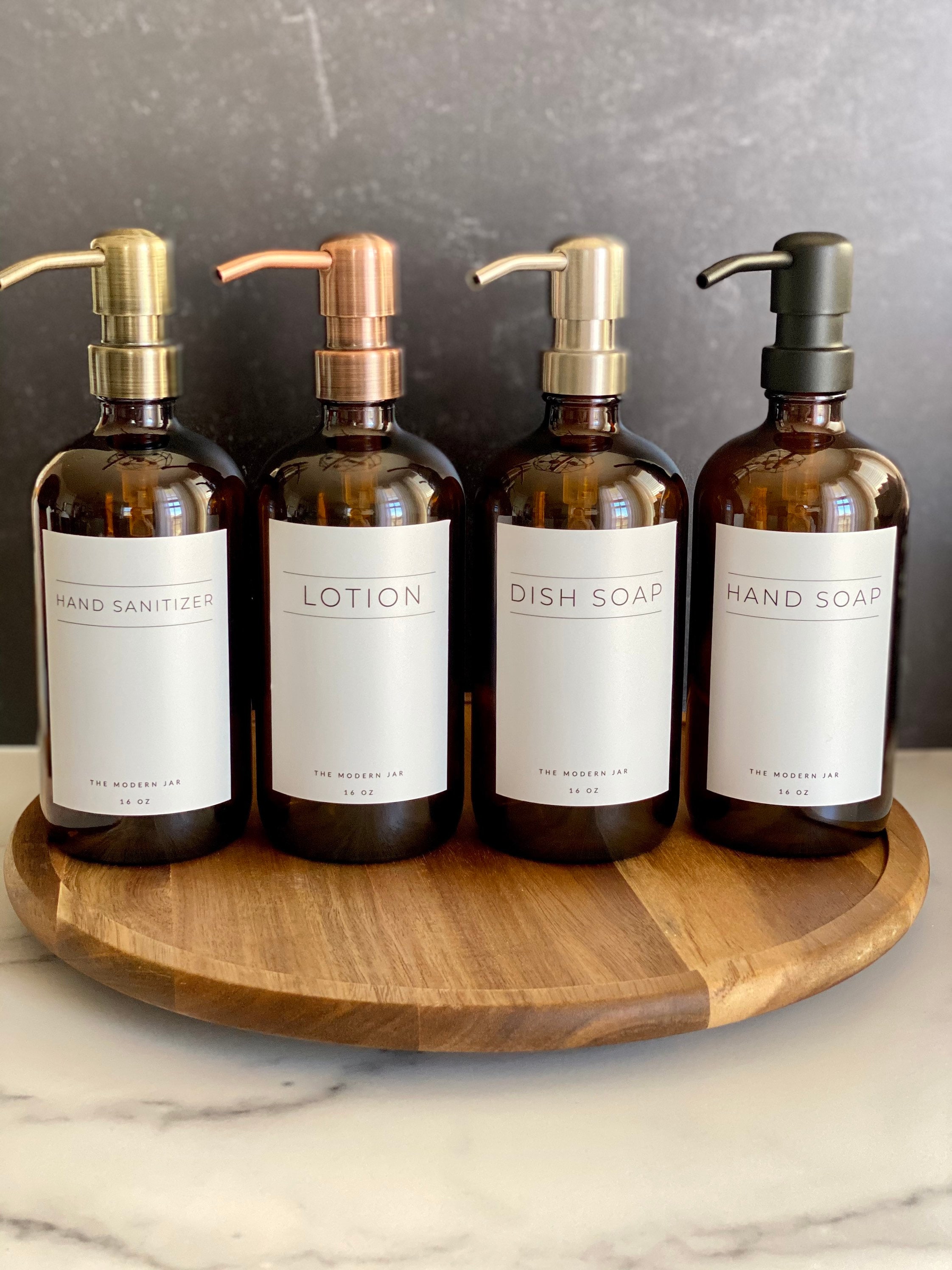 Glass Bottle Hand SoapDish WashHand Lotion Soap Etsy