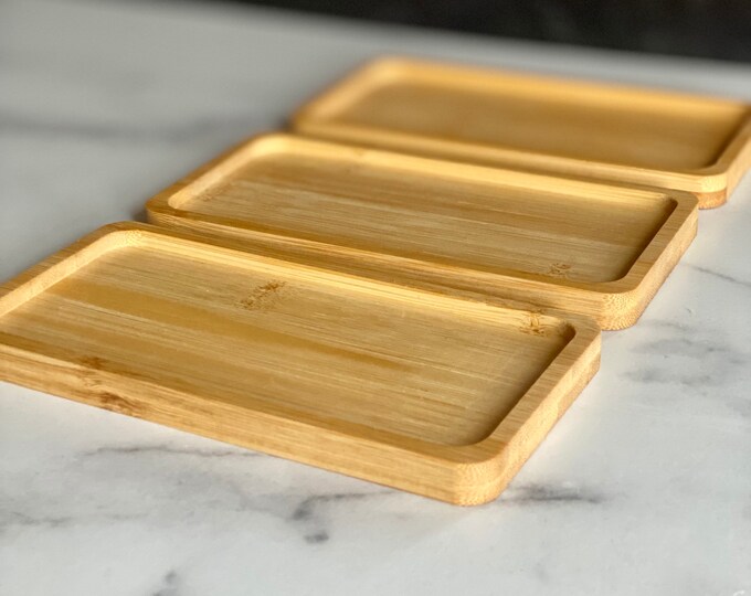 Soap Trays Bamboo Tray Soap Dispensers Tray Bathroom Organizer Kitchen
