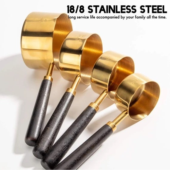 Set/ 4 Copper-Brass: Measuring Cups for the Stylish Kitchen