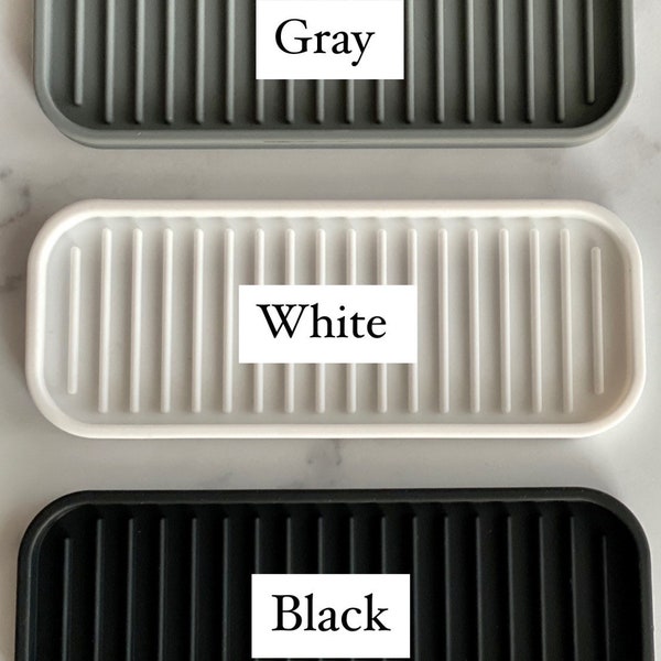 Silicone Tray • Kitchen Sink Organizer • Soap Dispensers Tray • Waterproof • Bathroom Holder • Kitchen Tray • Gift • Waterproof