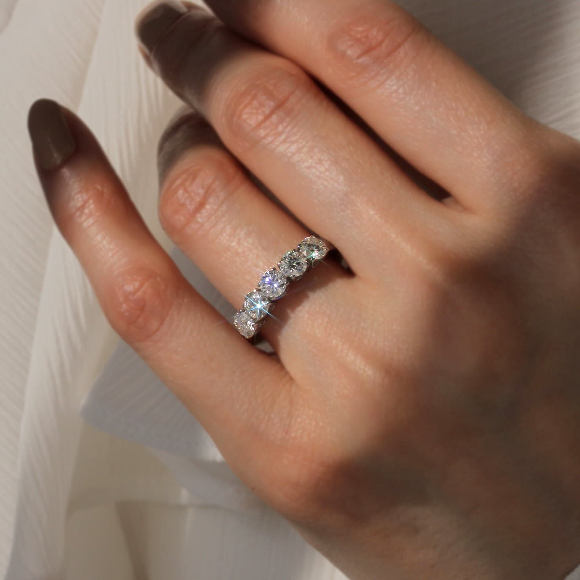 Memories Moments Magic Three-Stone Diamond Engagement Ring 1 ct tw  Princess/Round 14K White Gold | Kay
