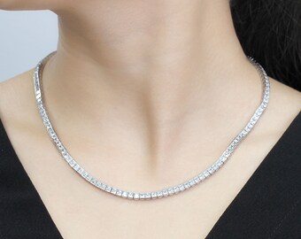 Fake Tennis Necklace - Etsy