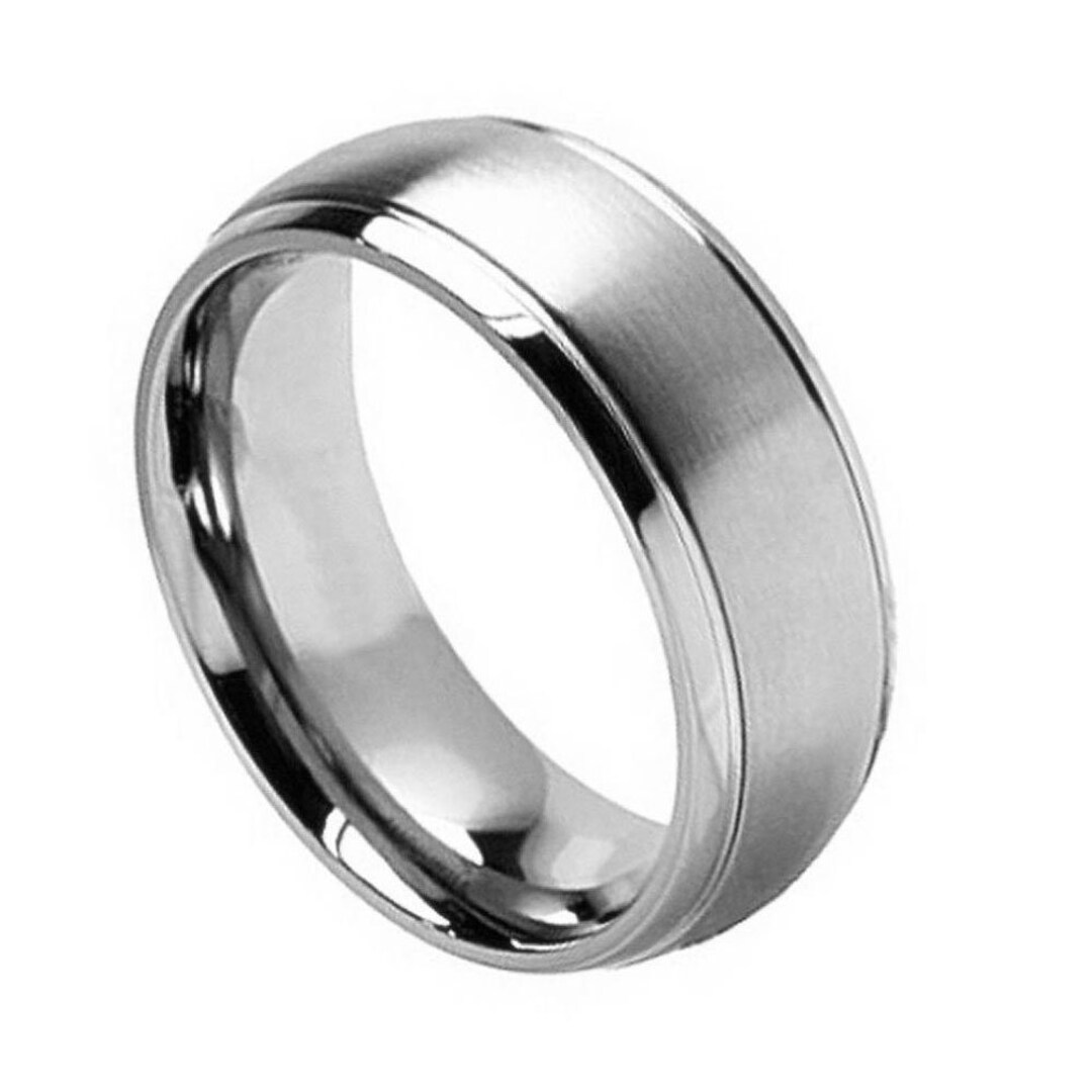 Custom Engraved Personalized Ring 8mm Titanium Band Titanium - Etsy