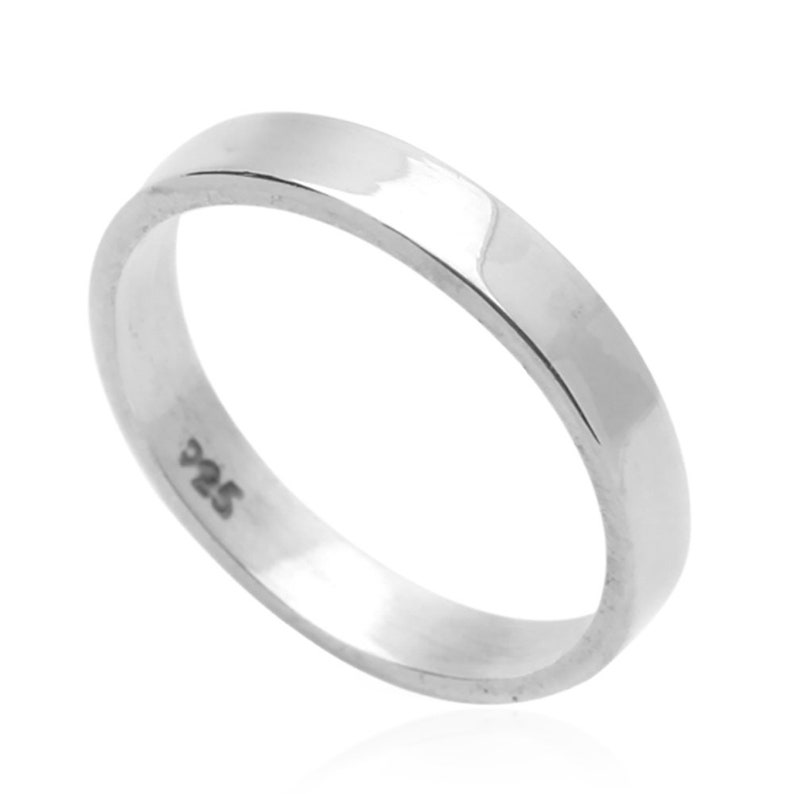 Plain Wedding Bands Sterling Silver .925 Men's Or Women's All sizes 3mm-8mm Plain Wedding Bands Sterling Silver .925 Men's Or Women's All sizes 3mm-8mm