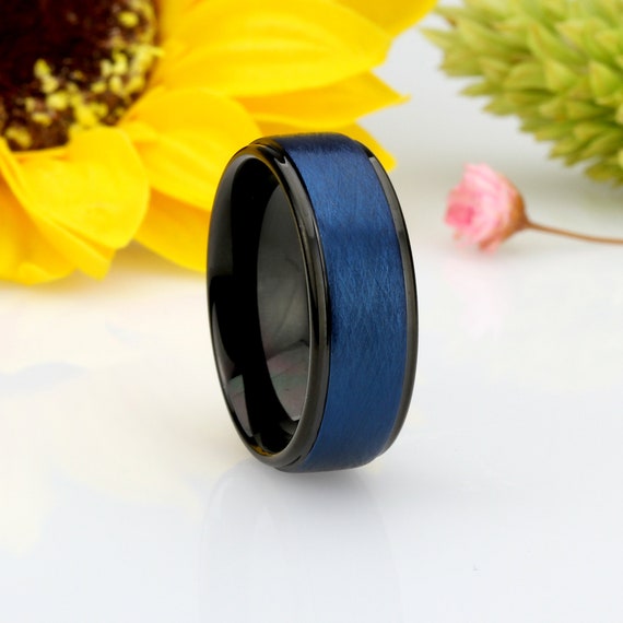 King Will BASIC 7mm Uomo Nero Tungsteno Carburo Anello Di Nozze Spazzolato Fi~p114533717 - Foto 12