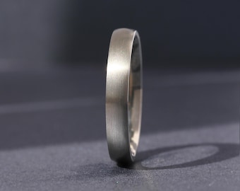 Matte Surgical Stainless Steel Ring, 3, 4, 5, 6, OR 8mm Dome, Comfort Fit, Custom Engraved Wedding Band, Thumb Ring