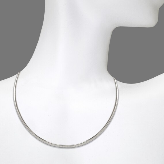 OMEGA Chain Solid 14K White Gold Chain 