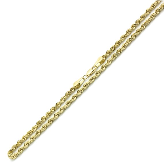 Solid 14K Gold Chain Necklace 7mm Solid 