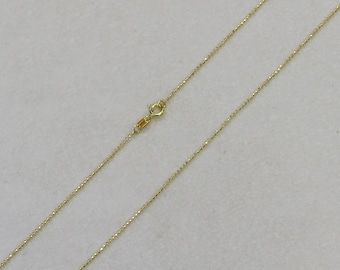 BEAD Chain, Sterling Silver Necklace for Women, 14K Gold Plated Diamond Cut Ball Bead Chain Necklace, 1mm, 1.2mm, 16"~ 30", Made In Italy