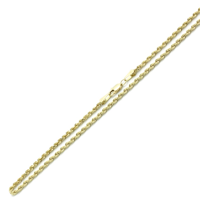 14k White Gold Spiga Wheat Chain Necklace