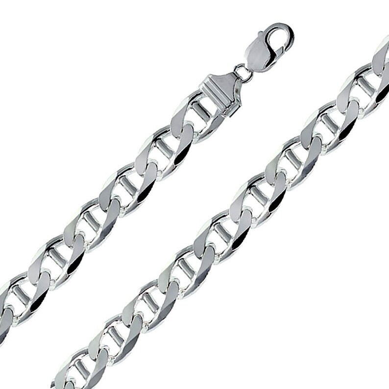 Mariner Chain Sterling Silver Necklace for Men Flat MARINER Etsy