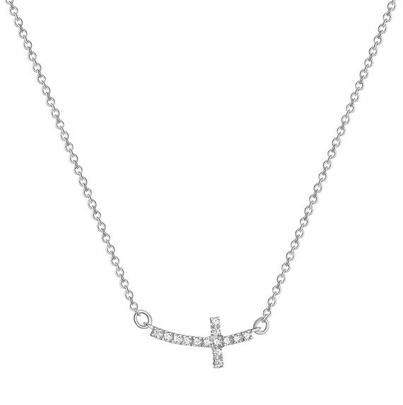 Women 14K White Gold 0.05 cttw Diamond 