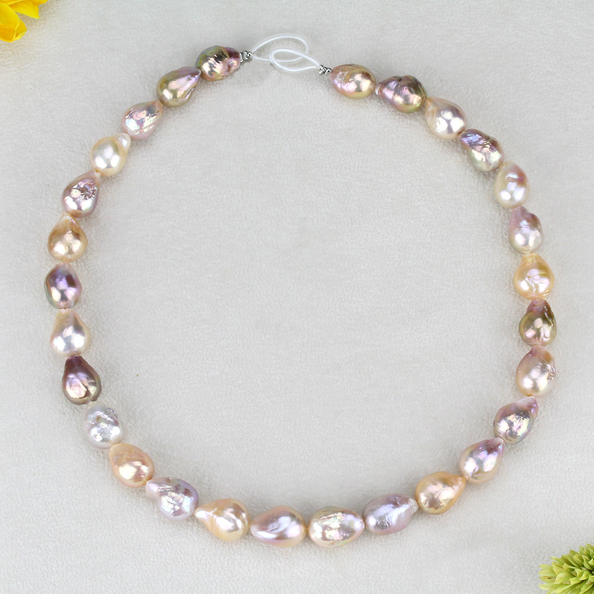 2-3 mm rosa Süßwasser-perle Halskette 15-25 zoll