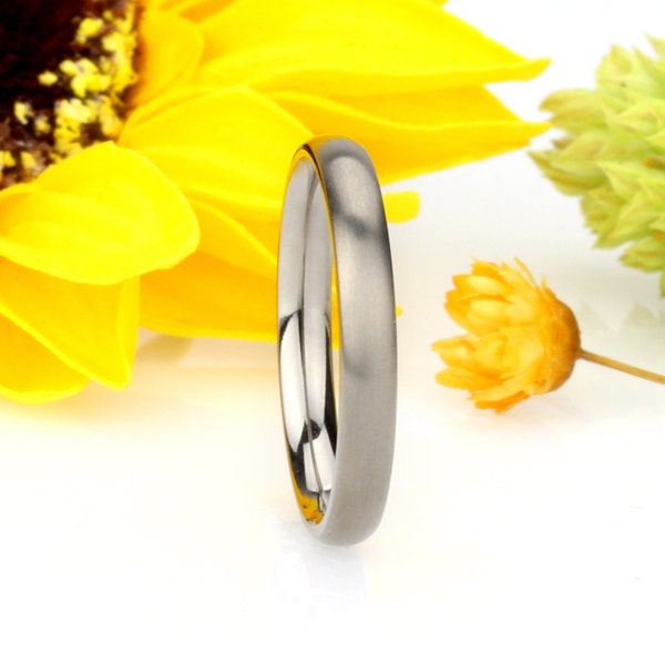8mm Black Titanium Wedding Band Ring, Brushed Center Beveled Edges Comfort Fit E - Foto 10