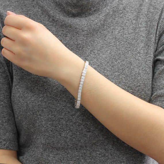 Milanese Chain Diamond Name Bracelet (Silver) - Talisa