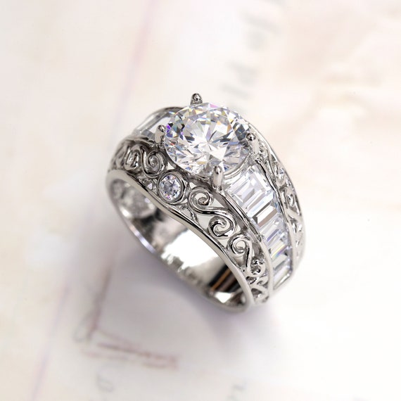 Cz center stone sale
