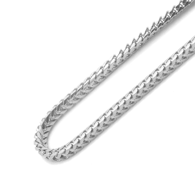 Solid 14K White Gold Chain Necklace 1mm to 3.1mm Solid Franco Etsy