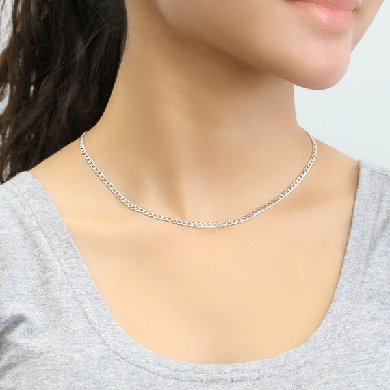 Men Women 925 Sterling Silver Necklace 