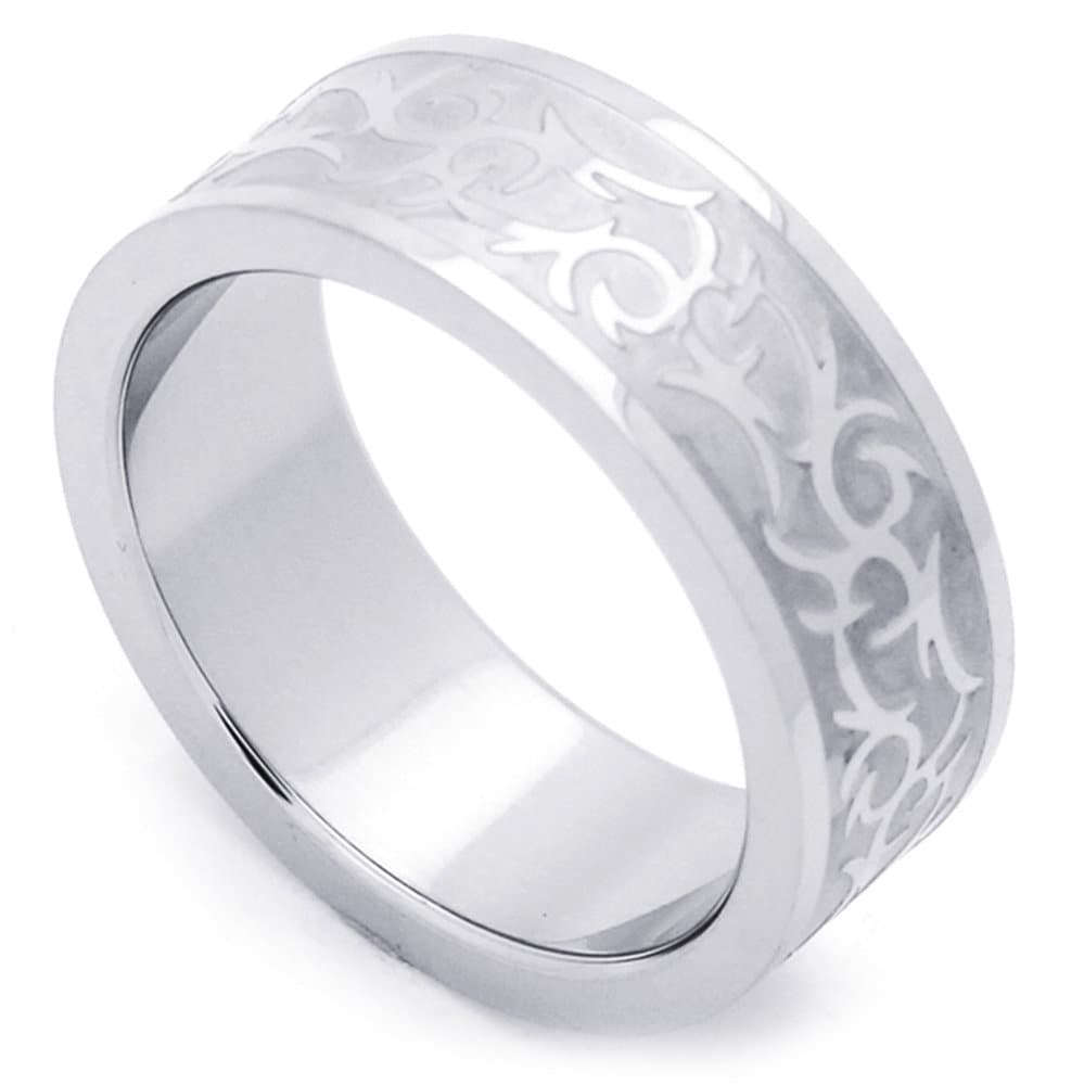 Custom Engraving Men Women Fashion 8MM Stainless Steel Ring | Etsy