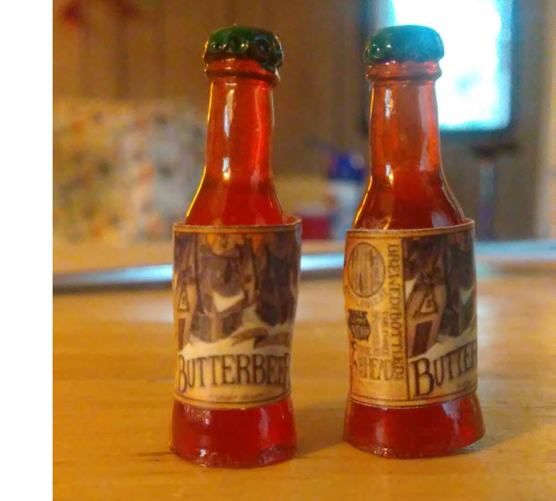 Butter Beer Bottle doll House Size Etsy