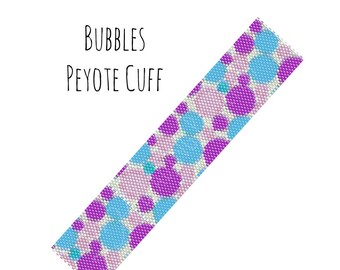 Beading Instructions, Bubbles Peyote Bracelet Pattern, Digital PDF Pattern - Buy 4 get 1 FREE - Instant Download