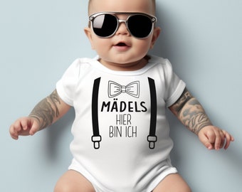 Baby bodysuit | Girls, here I am| Baby gift, birth, baby bodysuit long sleeve or short sleeve| Birth gift for newborn