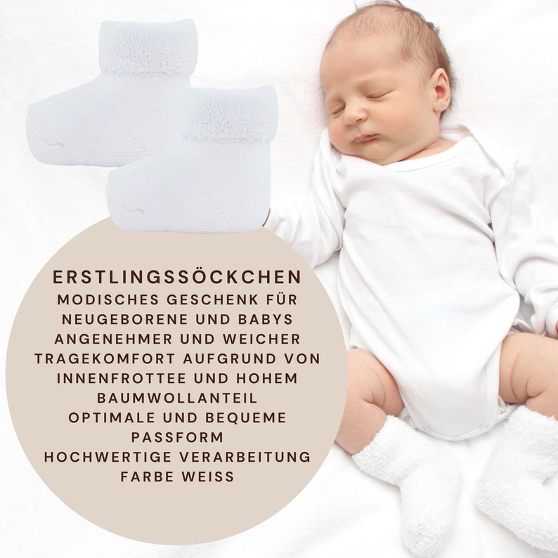 Sprüche Windeltorte Neutral Lila New to the Crew Lätzchen und Babysocken Babygeschenk zur Geburt Windelgeschenk zdjęcie 3