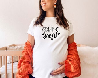 Mom Basic Shirt | Coming soon | Announcement Pregnancy Birth| pregnancy announcement